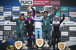 Monster Energy’s Loris Vergier Takes First Place at UCI Mountain Bike World Cup Downhill Race in Lenzerheide