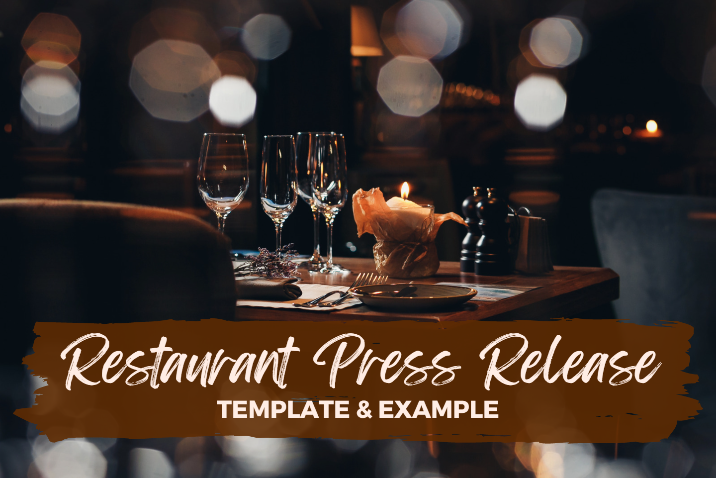 Restaurant Press Release Template & Example