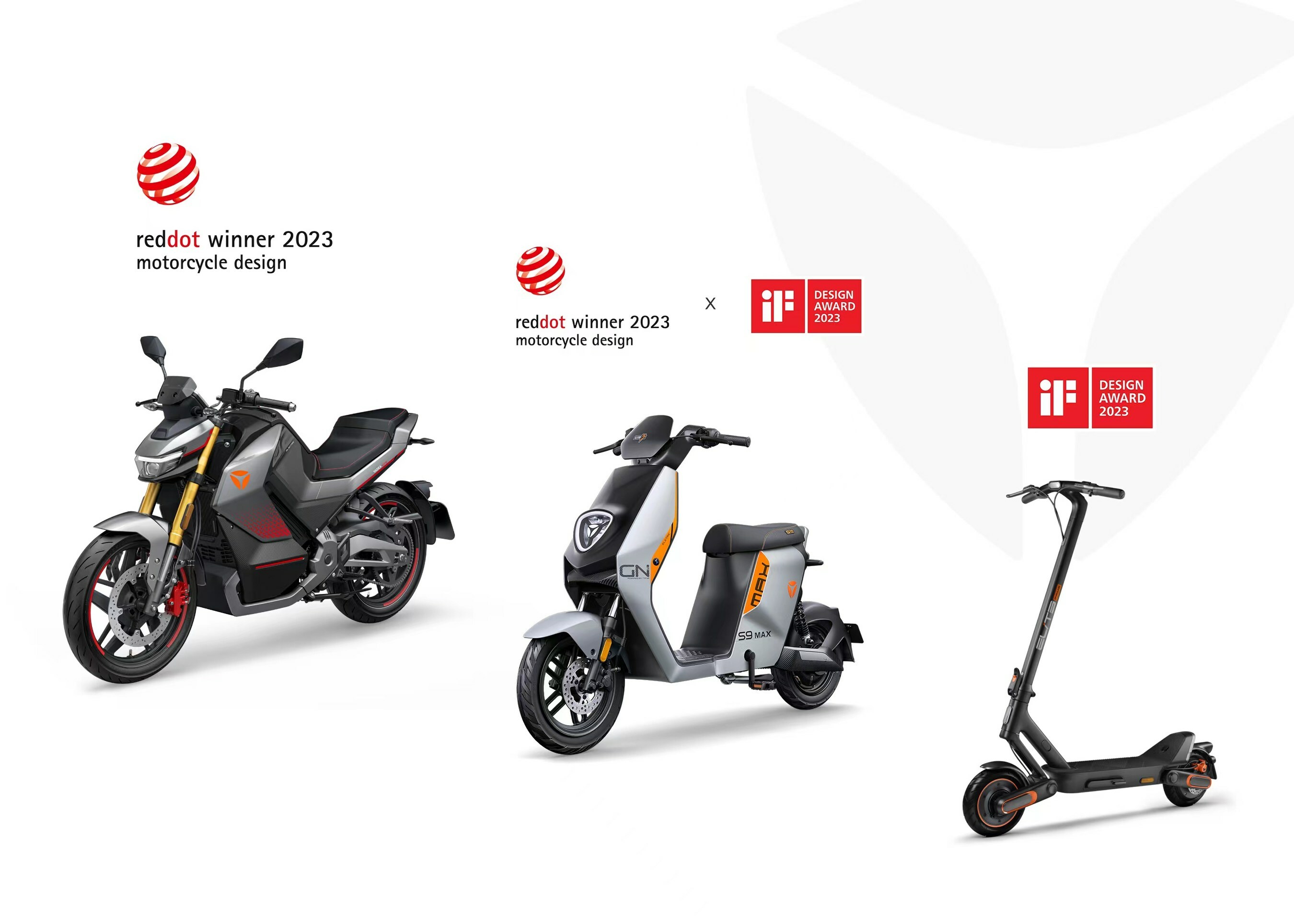 Yadea High-performance E-mobility Won German 2023 Red Dot Awards and the iF DESIGN AWARDs