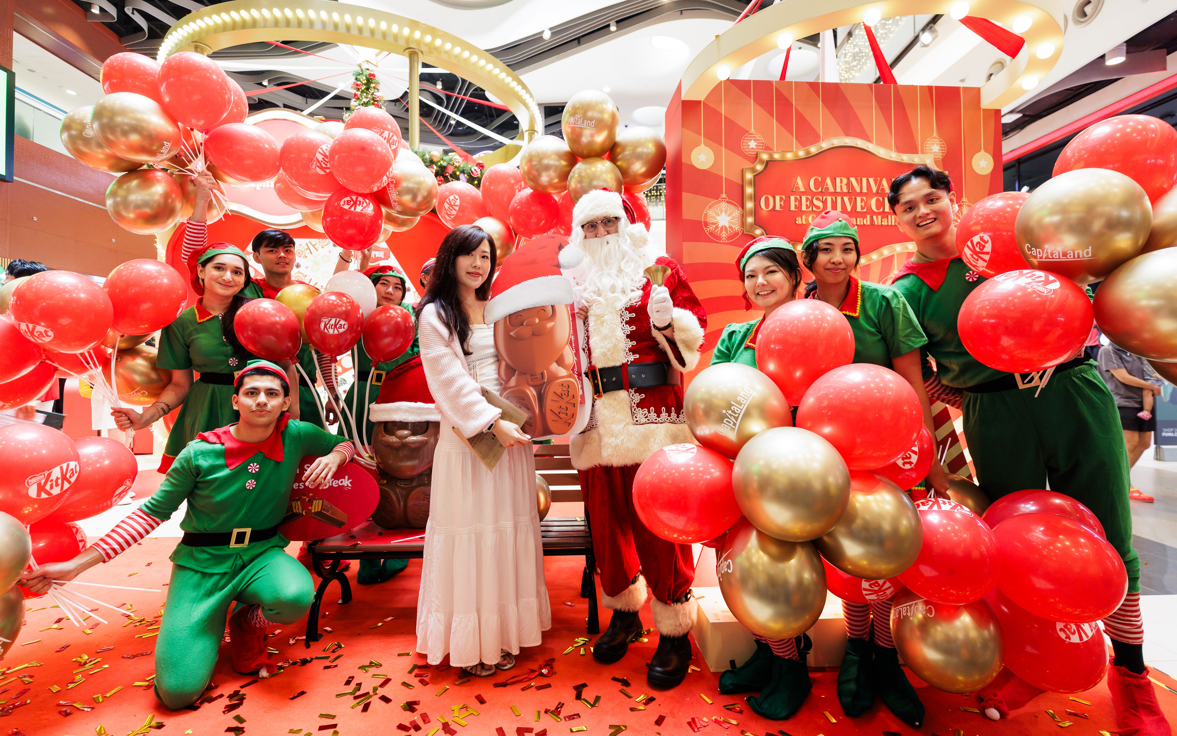 CapitaLand and KITKAT® Thrill Shoppers With a Merry BREAKmas Surprise