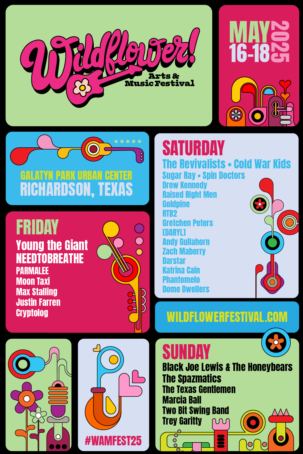 Tickets On Sale And Lineup Announced For Richardson’s 33rd Wildflower! Arts & Music Festival