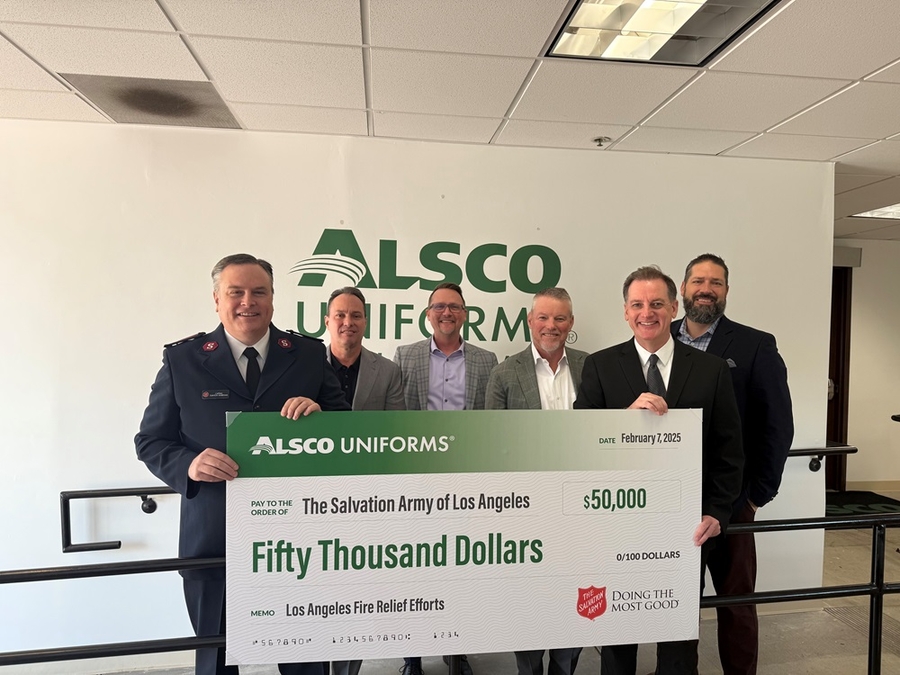 Alsco Uniforms Donates $50,000 to Support California Wildfire Recovery